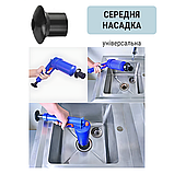 Вантуз для унітазу, Вантуз пневматичний, Вантуз сантехнічний, Вантуз для туалету ZEPMA TOILET GUN (2084), фото 8