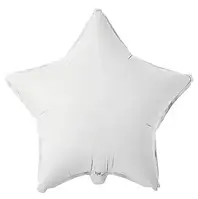 Фольгована кулька зірка білий 32" Flexmetal