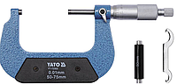 Мікрометр YATO з точністю 0.01 мм в діапазоні 50 - 75 мм