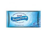 Салфетки влажные 15 шт SuperFresh ассорти запахов