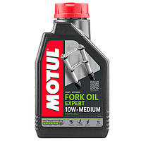 Масло гидравлическое полусинтетическое 1л 10W Fork Oil Expert Medium MOTUL (BYD Амулет) 105930-MOTUL