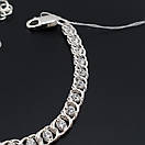 Жіночий срібний браслет арабський Бісмарк з камінчиками. Регульований браслетик 17 19,5 см, фото 10