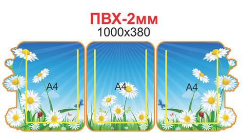 Стенд ширма "Ромашки", фото 1