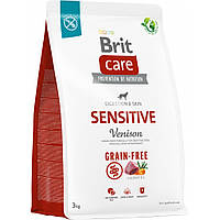 Сухой корм для собак Brit Care Dog Grain-free Sensitive беззерновой с олениной 3 кг (8595602559145)