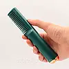 Портативний гребінець для волосся з USB, HAIR COMB LY-297, Зелений / Електричний гребінець випрямляч для волосся, фото 3
