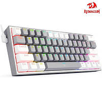 Игровая Механическая Клавиатура с Подсветкой Клавиш REDRAGON Fizz K617 RGB ( Серо-белая )