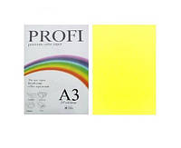 Бумага цветная Profi А3. 120г (250л) Deep Lemon N 210 (насыщ.лимон)