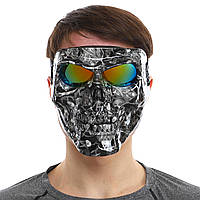 Защитная маска Zelart MZ-6 цвет серый sm