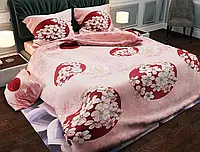 Ткань для постельного белья Бязь "Gold" Lux GL406 (50м) пудрово-розовая с сакурой