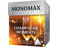 Чай Мономах Champagne moments бленд чая черного и зеленого в пирамидках. 20шт