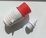 Вилка трифазна силова переносна із заземленням LEMANSO 3Р+Е+N/5Р 16А 380-415V пряма LM2034, фото 7