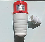 Вилка трифазна силова переносна із заземленням LEMANSO 3Р+Е+N/5Р 16А 380-415V пряма LM2034, фото 8