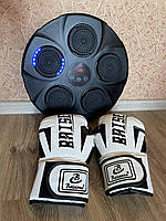 Музичний боксерський тренажер Music Boxing Machine з Bluetooth і вбудованим динаміком + рукавиці дорослі