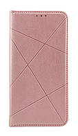 Чехол книжка Business Leather для Xiaomi Redmi 10C на магните с подставкой розовый