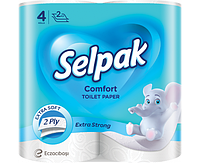 Туалетная бумага Selpak Comfort бел 4 шт