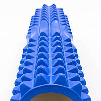 Ролик массажный для йоги, фитнеса (спины и шеи) OSPORT (45*12 см) Синий