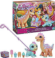 Интерактивная игрушка динозавр Дино FurReal Snackin Sally s Ice Cream Party Electronic Pet