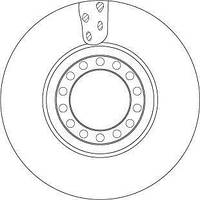 Тормозной диск IVECO EUROCARGO I-III, MAGIRUS 3.9D/5.9D 09.00- ( df5077s | TRW )