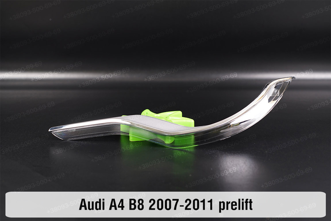 Хромована декоративна маска середня Audi A4 B8 (2007-2011) дорест ліва