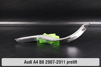 Хромована декоративна маска середня Audi A4 B8 (2007-2011) дорест ліва