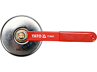 Затискач маси для зварювання магнітний YATO: Ø= 85 мм, сила тяжіння- 7 кг, для струму- 500 А