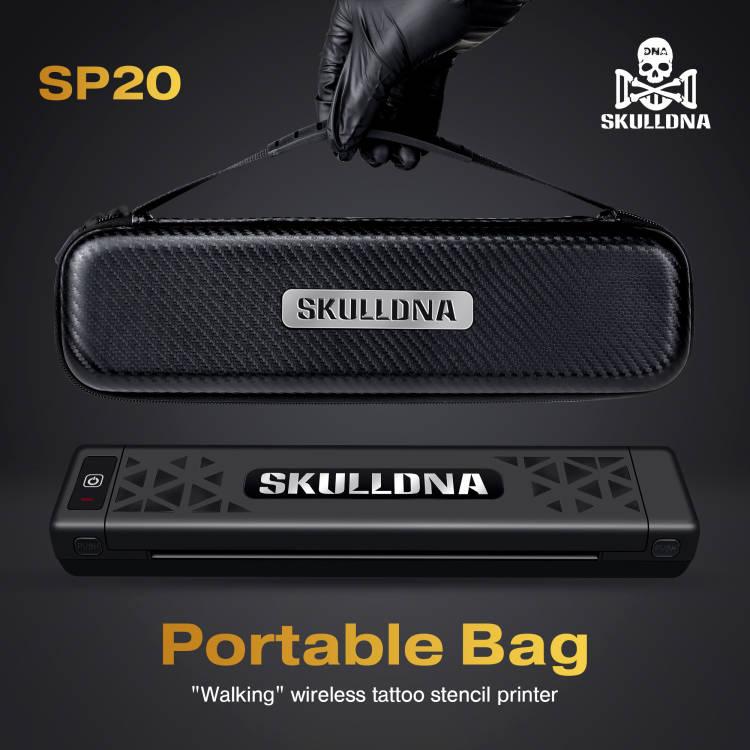 Бездротовий Тату принтер Ava SP20 SKULLDNA BLACK PRINTER,принтер для тату, фото 1