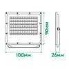 Світлодіодний прожектор 20Вт Ardero LL-3020 ARD PRO 20W LED 2400Lm 6500K 100-277V 100х90х26мм IP65 сірий, фото 2