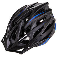 Велошлем кросс-кантри MOON MV29 размер L (58-61) цвет черный-синий sm