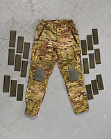 Тактические штаны Oblivion мультикам с кевларовыми вставками / Армейские штаны мультикам с защитой от осколков