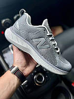 Мужские кроссовки New Balance 687 All Gray Обувь Нью Беланс 687 серые сквозная сетка текстиль демисезон