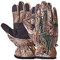 Перчатки для охоты и рыбалки Zelart BC-7388 размер L цвет камуфляж лес sm