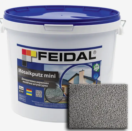 Декоративна акрилова мозаїчна штукатурка Feidal Mosaikputz mini А22 25кг, фото 1