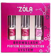 ZOLA Набір для ламінування Brow&Lash Protein Reconstruction System