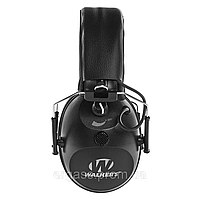 Активные тактические наушники Walker's Single Microphone чёрные оригинал Walkers США [УЦЕНКА]
