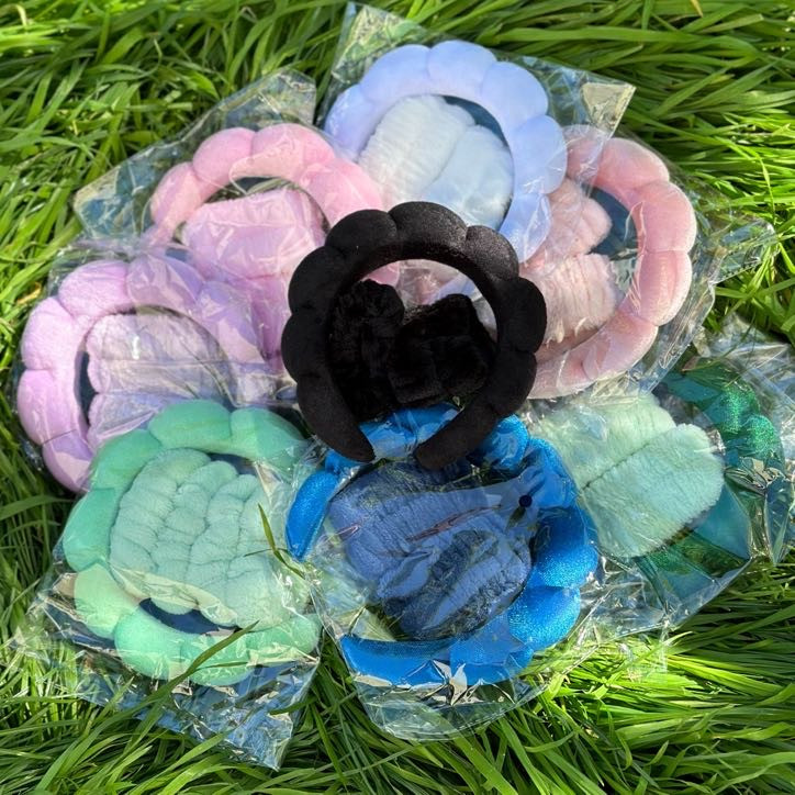 М'який косметичний обруч для вмивання + напульсники, фото 1