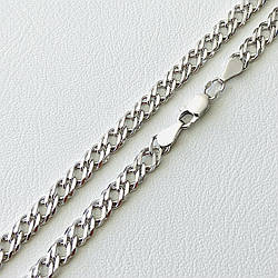 Срібний ланцюжок Ромб подвійний (з алмазними гранями) 5 мм 90106208043р 55, 15.2