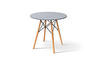 Стол обеденный ЭТНА MDF (D=80cm), серый