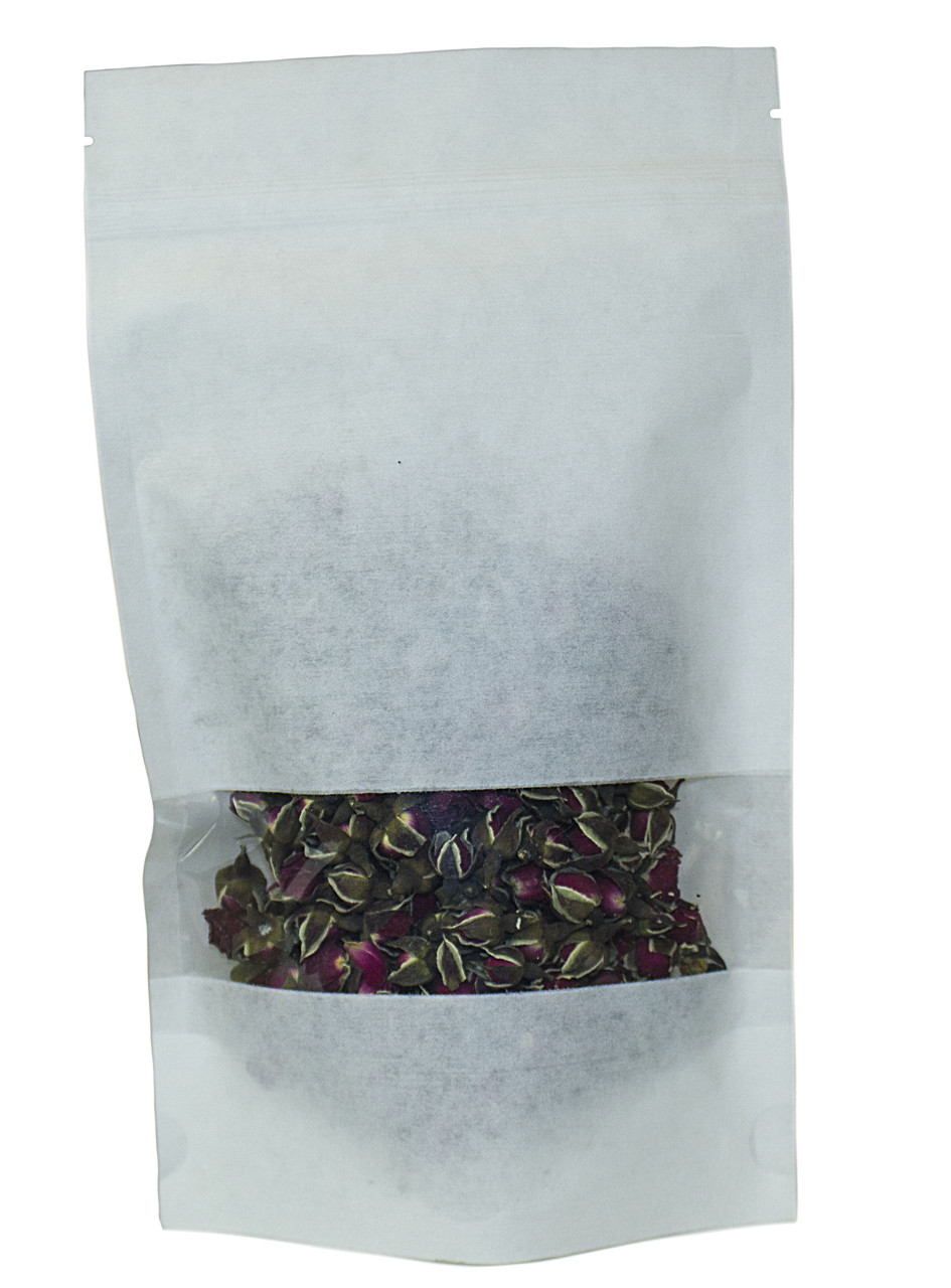 Сушені бутони троянд для декору, упаковка 50г. колір червоний, фото 1