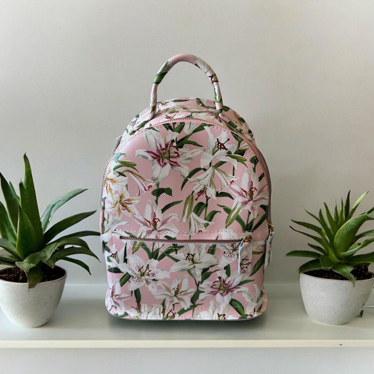 Рюкзак жіночий Betty Pretty з натуральної шкіри різнобарвний 940WHITEFL