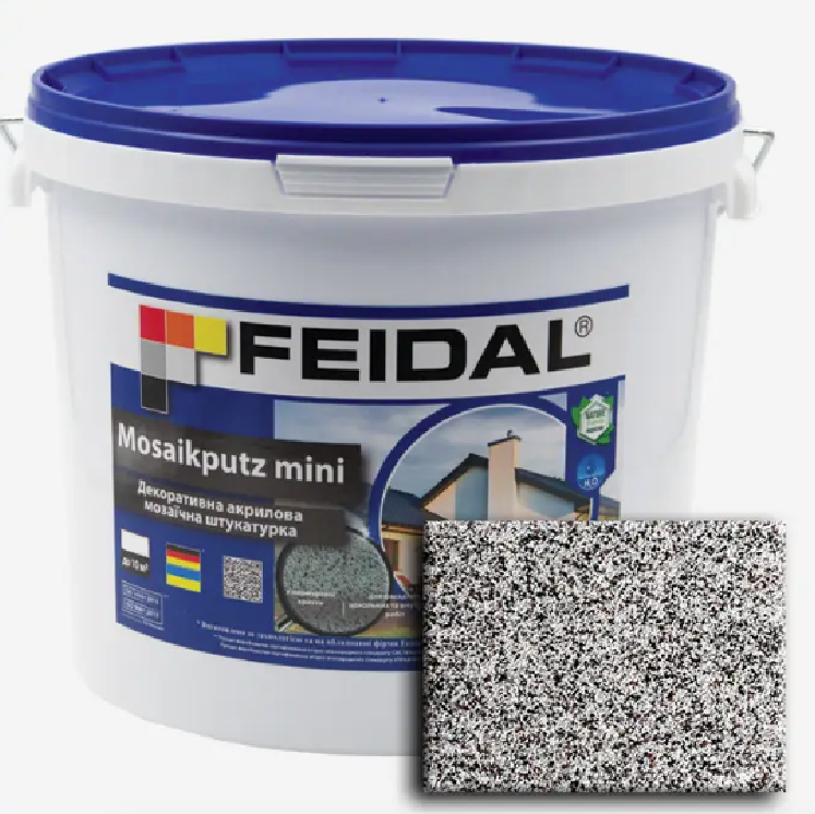 Декоративна акрилова мозаїчна штукатурка Feidal Mosaikputz mini А23 7кг