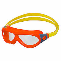 Очки-полумаска для плавания детские YINGFA J668AF цвет оранжевый-желтый sm