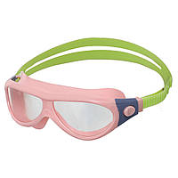 Очки-полумаска для плавания детские YINGFA J668AF цвет розовый-салатовый sm