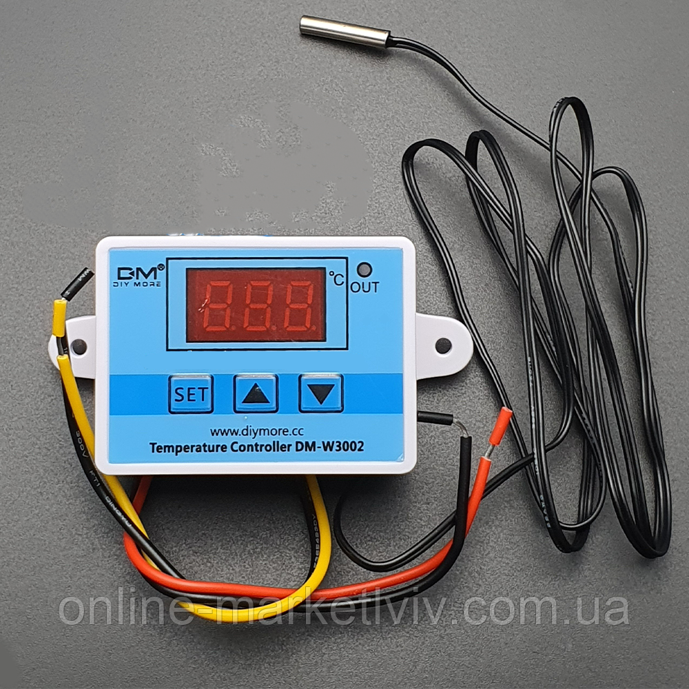 Терморегулятор 220Вт (W3002) / Контролер температури / Термостат / Регулятор температури