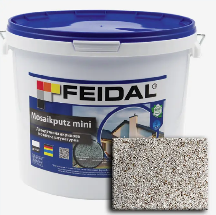 Декоративна акрилова мозаїчна штукатурка Feidal Mosaikputz mini А24 7кг