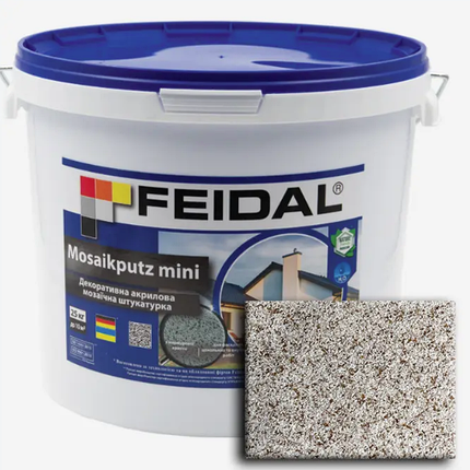 Декоративна акрилова мозаїчна штукатурка Feidal Mosaikputz mini А24 25кг, фото 1