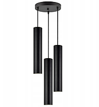 Сучасний підвісний світильник люстра стельова SPOT GU-10 чорний з регулюванням висоти 955-EZ3