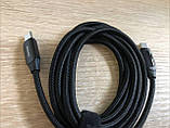 Кабель для швидкого заряджання Type-C Power Fast Charge 100w з дисплеєм 2м Black, фото 6