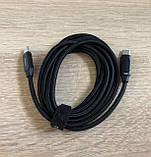 Кабель для швидкого заряджання Type-C Power Fast Charge 100w з дисплеєм 2м Black, фото 5