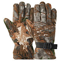 Перчатки для охоты и рыбалки на меху Zelart BC-8563 размер L цвет камуфляж лес sm