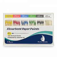 Штифты бумажные Sure-Endo 0.4 № 20-45, 100шт